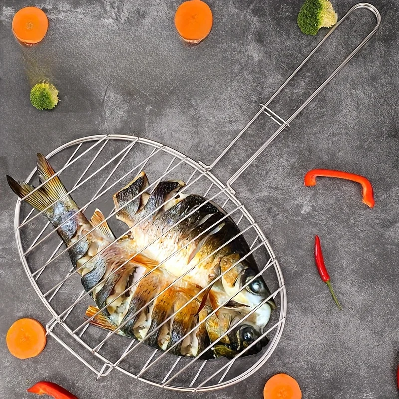 Stainless Steel Bbq Grill Basket - Versatile Round Mesh Clip For Fish, Vegetables & More - Durable Outdoor Cooking Accessory
Stainless Steel Bbq Grill Basket - Versatile Round Mesh Clip For Fish, Vegetables & More - Durable Outdoor Cooking Accessory