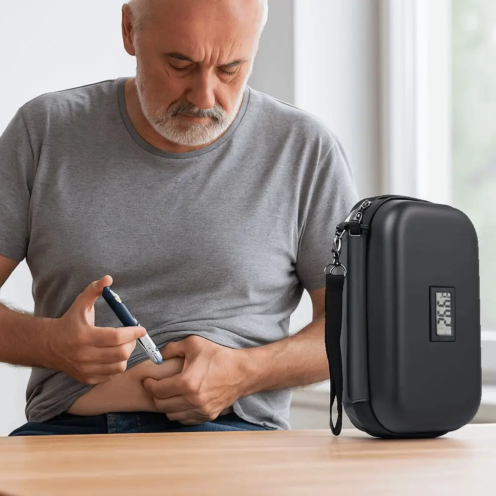EVA Insulin Medication Storage Bag Temperature Monitoring LED Display Insulin Cooler Case Heat Insulation Mini
EVA Insulin Medication Storage Bag Temperature Monitoring LED Display Insulin Cooler Case Heat Insulation Mini