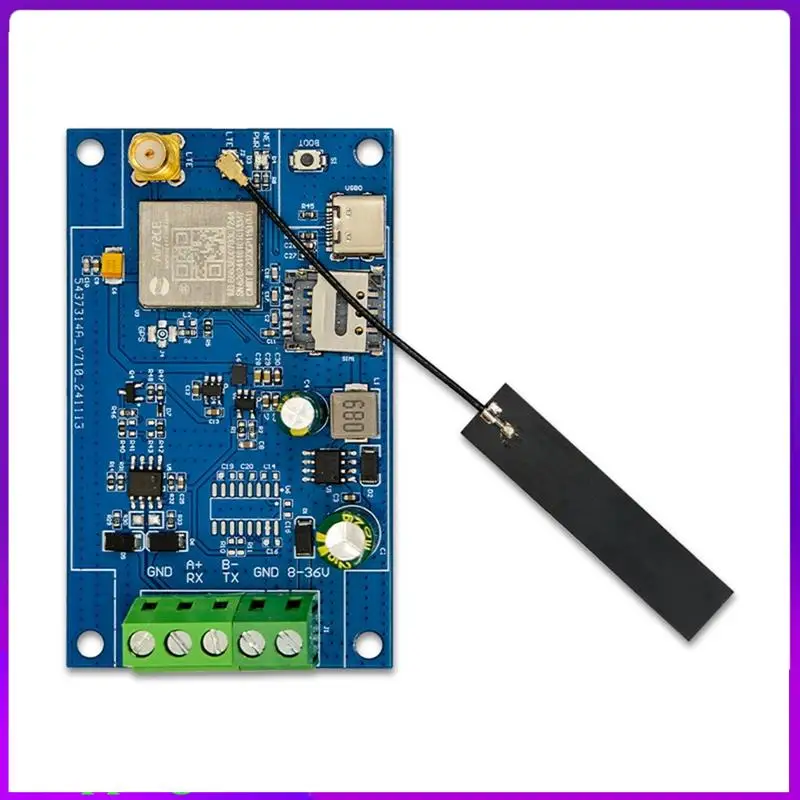 Модуль Air780e от 4G до RS485, модуль передачи данных DTU, USB5V/DC8-36V, поддержка прошивки и разработки LUATOS
Модуль Air780e от 4G до RS485, модуль передачи данных DTU, USB5V/DC8-36V, поддержка прошивки и разработки LUATOS