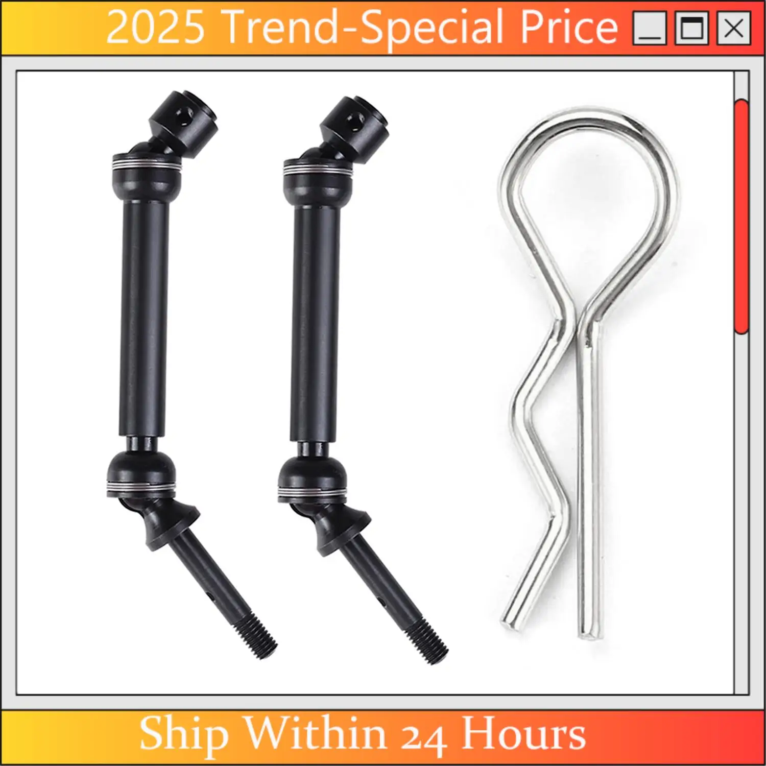 CHYY Top 2Pcs Front & Rear Drive Shaft Assembly Heavy Duty (Rear) & 50Pcs Stainless Steel Body Clips Shell Cover Pin Bend
CHYY Top 2Pcs Front & Rear Drive Shaft Assembly Heavy Duty (Rear) & 50Pcs Stainless Steel Body Clips Shell Cover Pin Bend