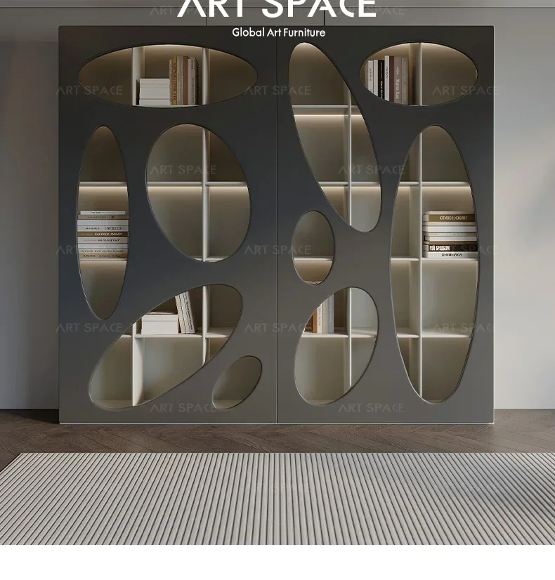 Italian minimalist solid wood study bookcase combination, modern minimalist villa light luxury bookshelf
Italian minimalist solid wood study bookcase combination, modern minimalist villa light luxury bookshelf