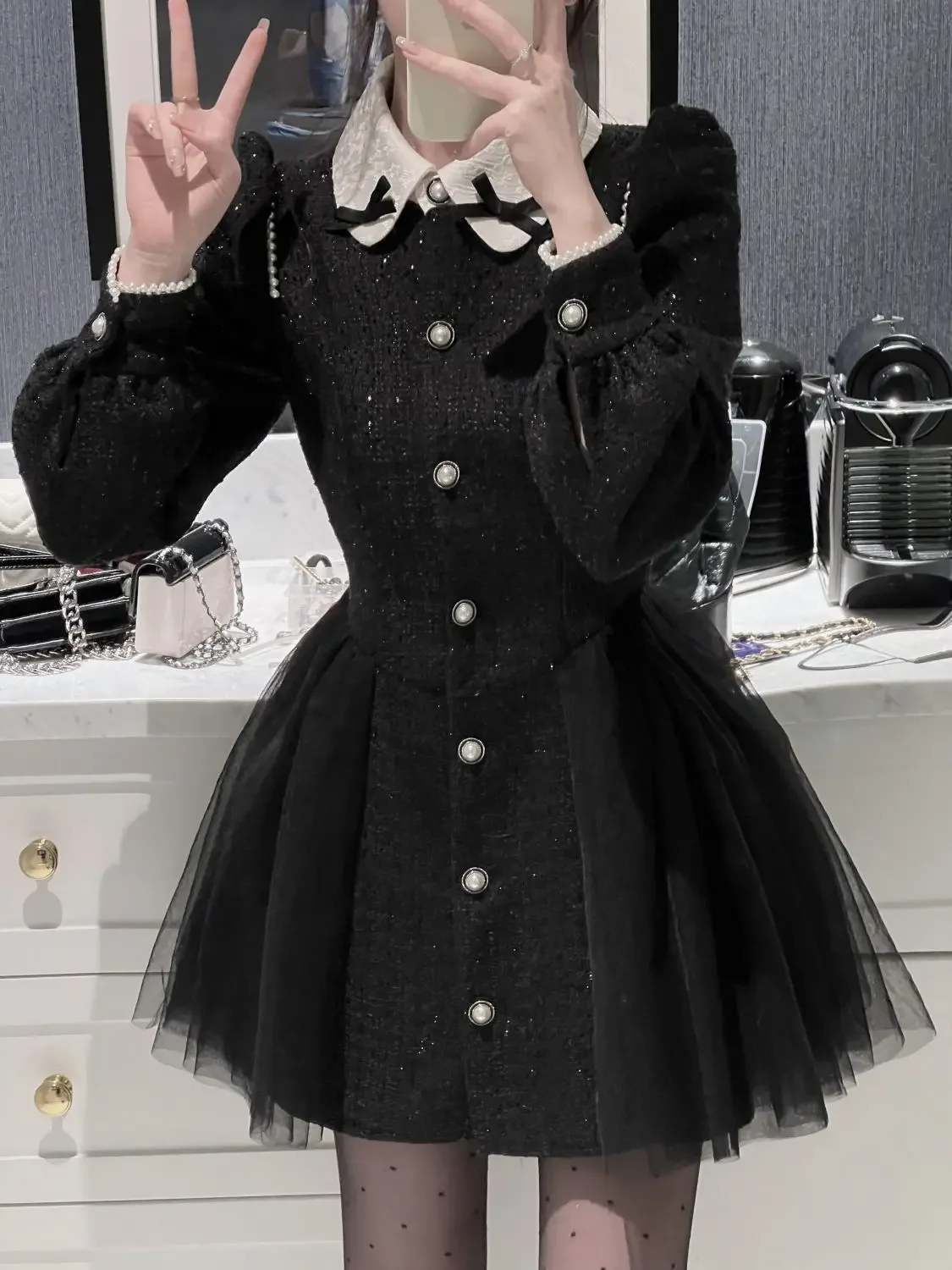 AzaleeKa Fashion Birthday Dress Women Sweet Long Sleeve Waist Patchwork Mesh A Line Short Dresses Single Breasted Party Vestidos
AzaleeKa Fashion Birthday Dress Women Sweet Long Sleeve Waist Patchwork Mesh A Line Short Dresses Single Breasted Party Vestidos