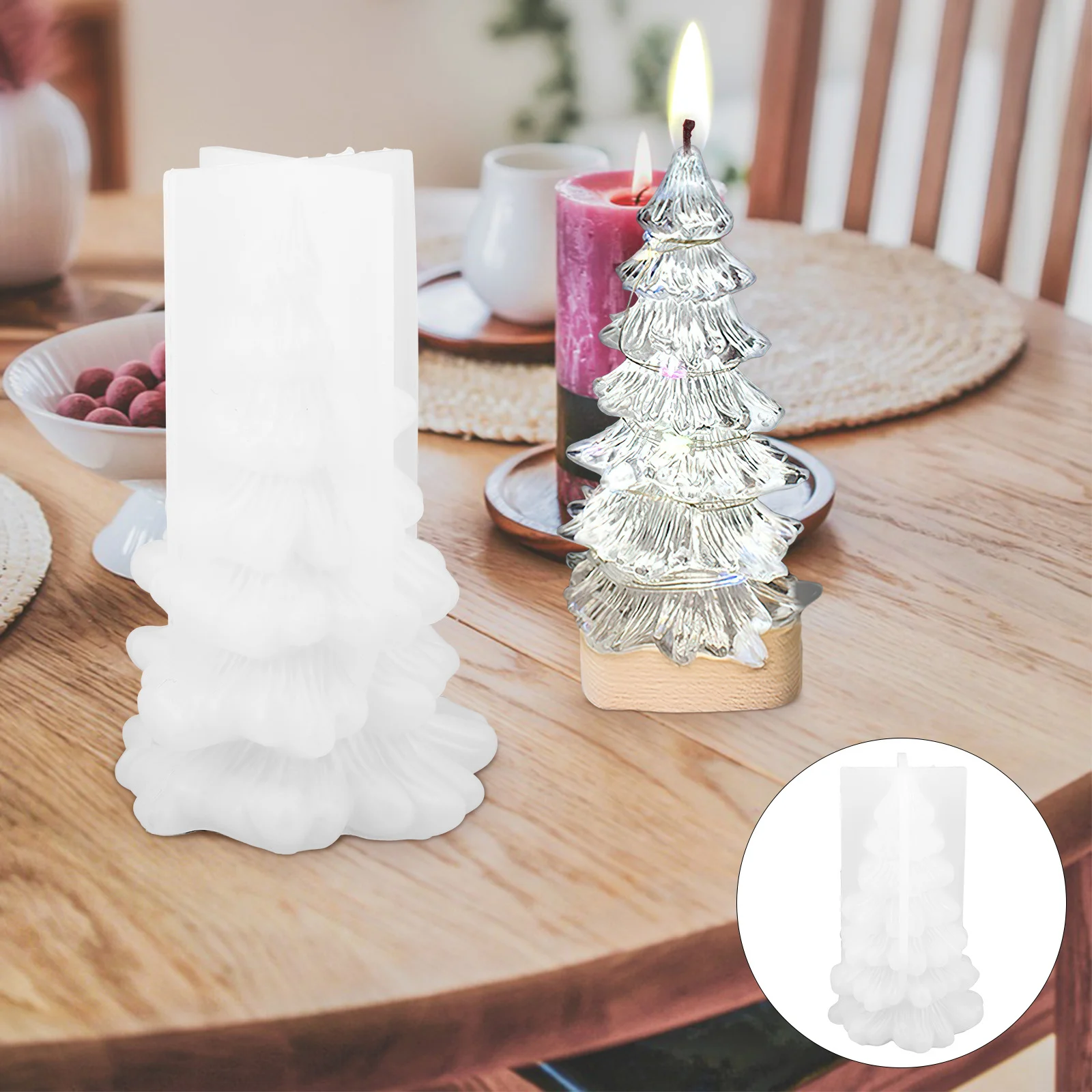 AUTSUPPL Silicone Christmas Tree Mold for Washable Craft Baking Decoration Mould Tool
AUTSUPPL Silicone Christmas Tree Mold for Washable Craft Baking Decoration Mould Tool