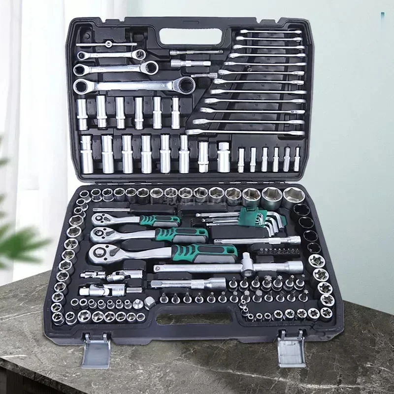 151Pcs Auto Repair Tool Set with S2 Ratchet Pearl Nickel Matt/Mirror Mechanic Socket Kit
151Pcs Auto Repair Tool Set with S2 Ratchet Pearl Nickel Matt/Mirror Mechanic Socket Kit