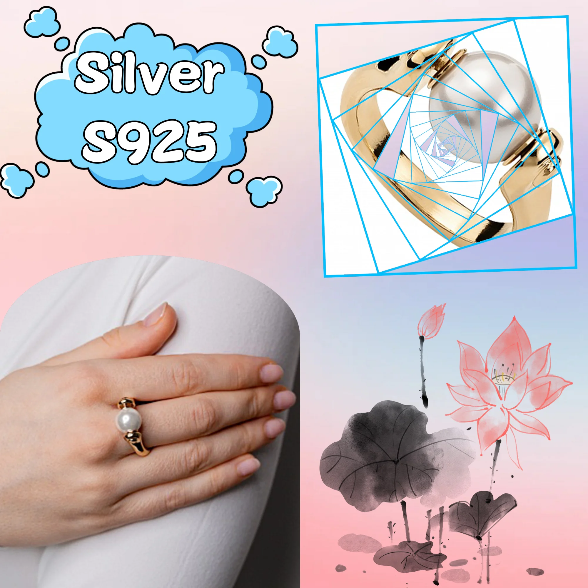 Pearl Round Hollow Ring NO50 Pure Silver S925 Spanish Women's Jewelry Gift for Girlfriend Luxury Wearing Gift
Pearl Round Hollow Ring NO50 Pure Silver S925 Spanish Women's Jewelry Gift for Girlfriend Luxury Wearing Gift