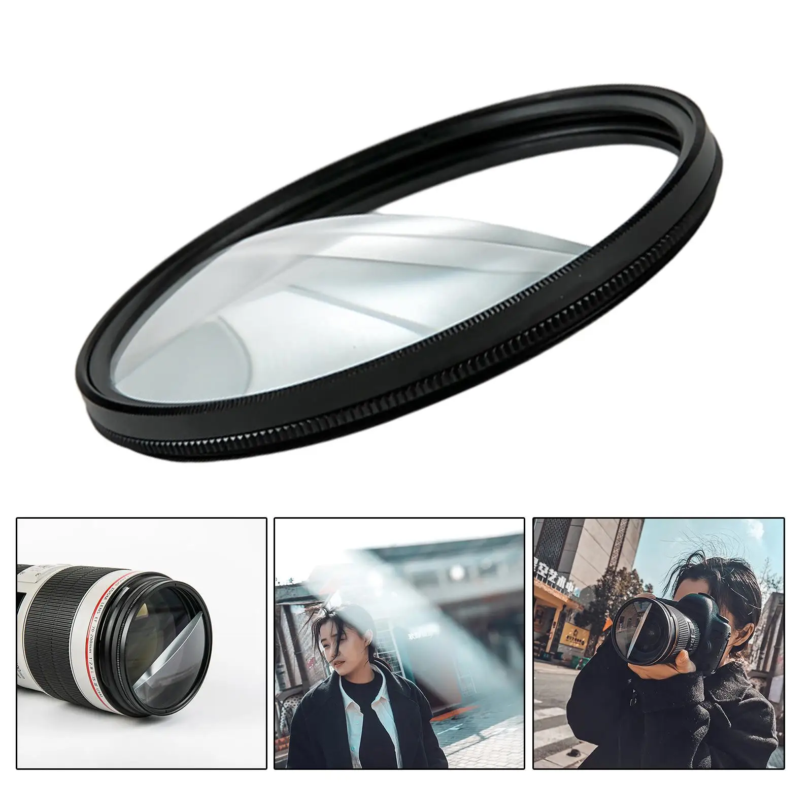 Split Field Filter +2 Diopter Optical Glass Prism Filters w/Rotatable Ring
Split Field Filter +2 Diopter Optical Glass Prism Filters w/Rotatable Ring