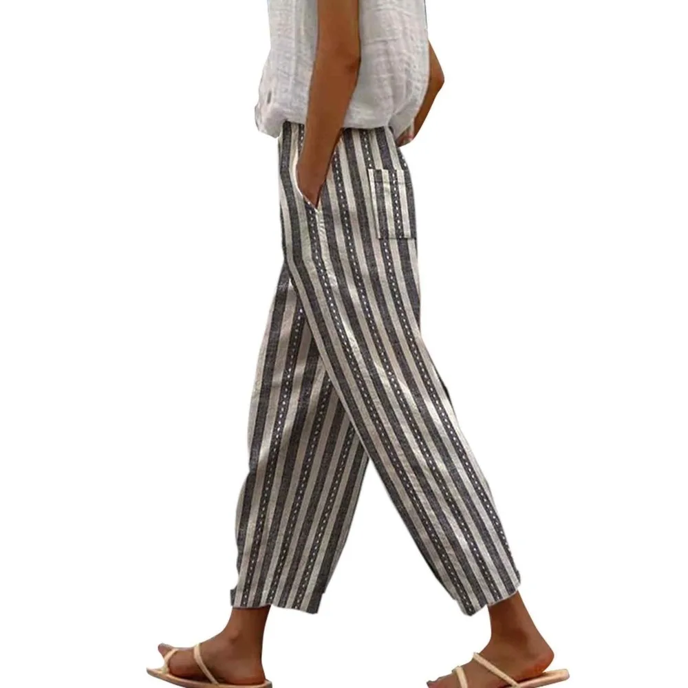 Женские брюки больших размеров в полоску с принтом. Удобная трикотажная мода для всех сезонов. Приталенный дизайн для повседневной носки.
Женские брюки больших размеров в полоску с принтом. Удобная трикотажная мода для всех сезонов. Приталенный дизайн для повседневной носки.