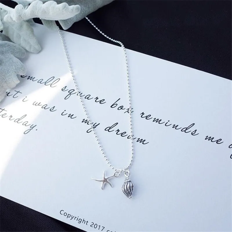 New Fresh Design Cute Starfish Personality 925 Sterling Silver Jewelry Creative Conch Star Pendant Necklaces XL169
New Fresh Design Cute Starfish Personality 925 Sterling Silver Jewelry Creative Conch Star Pendant Necklaces XL169