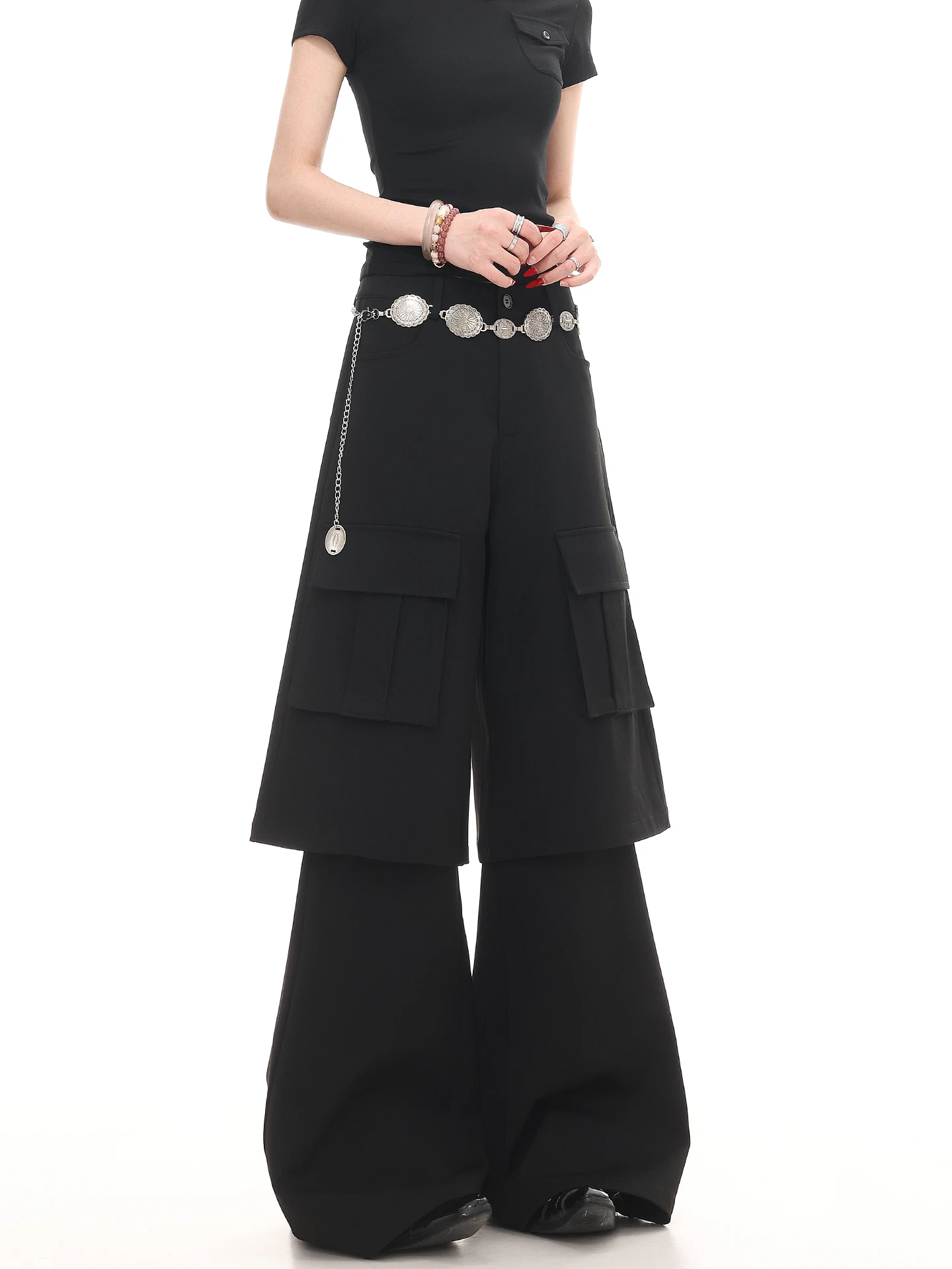 KEN STUDIO Spring Summer Loose Wide Leg Casual Pants Women's Multi-Pocket Versatile Drapey Floor-Length Trousers
KEN STUDIO Spring Summer Loose Wide Leg Casual Pants Women's Multi-Pocket Versatile Drapey Floor-Length Trousers