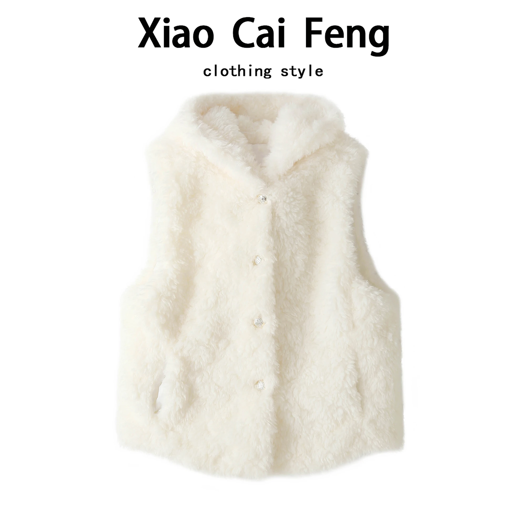 Lamb Fur Vest Women's Autumn Winter Warmth Simulation Leather Carrot Hatl Svel Coat Casual Sle Faion Outerwear
Lamb Fur Vest Women's Autumn Winter Warmth Simulation Leather Carrot Hatl Svel Coat Casual Sle Faion Outerwear