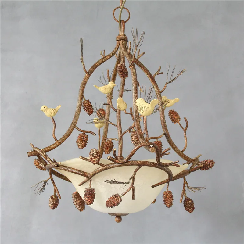 American style rural antique creative chandelier art bird light European style living room chandelier loft industrial style
American style rural antique creative chandelier art bird light European style living room chandelier loft industrial style