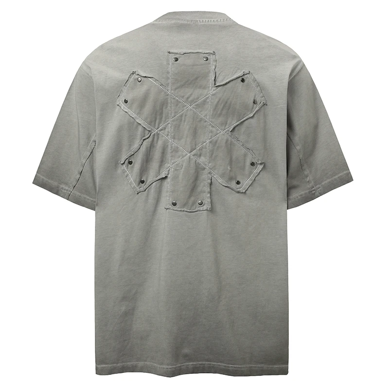 Mens Vintage Patchwork T-Shirt Punk Rock Distressed Tee Hip Hop Oversized Cotton Top Gothic Streetwear Casual Loose Summer Shirt
Mens Vintage Patchwork T-Shirt Punk Rock Distressed Tee Hip Hop Oversized Cotton Top Gothic Streetwear Casual Loose Summer Shirt