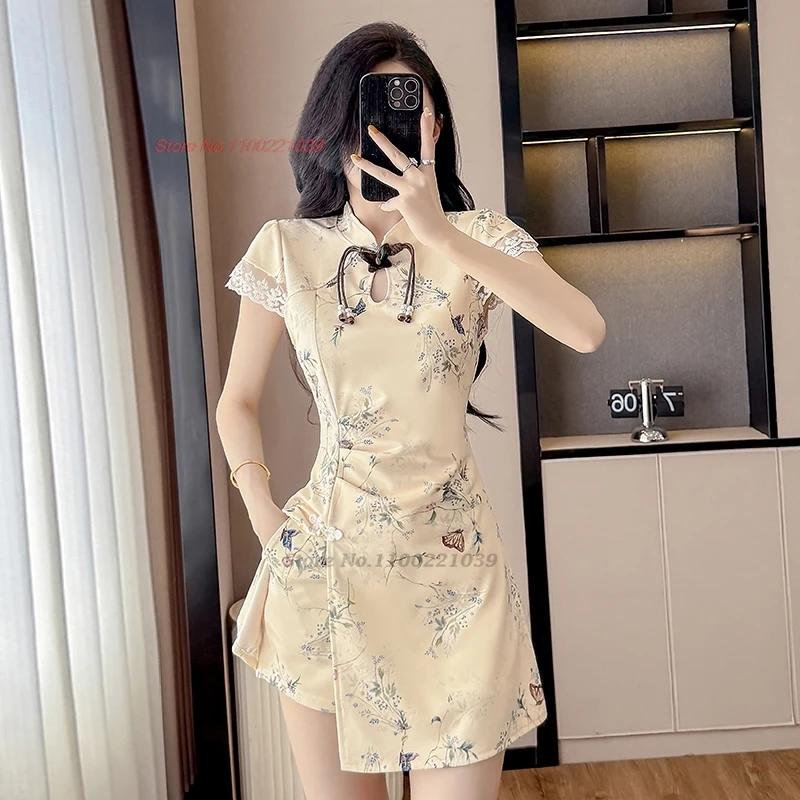 2025 chinese nightclub dress sexy beauty uniform improved cheongsam flower print qipao dress+shorts set hotel spa work dress
2025 chinese nightclub dress sexy beauty uniform improved cheongsam flower print qipao dress+shorts set hotel spa work dress