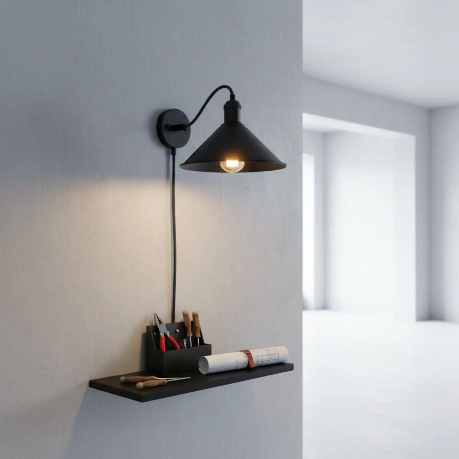 E27 Replacement Lampshade Retro Utilitarian Cone Lamp Shade Utilitarian Design Lamp Shade Easy Installation for Dining Room
E27 Replacement Lampshade Retro Utilitarian Cone Lamp Shade Utilitarian Design Lamp Shade Easy Installation for Dining Room