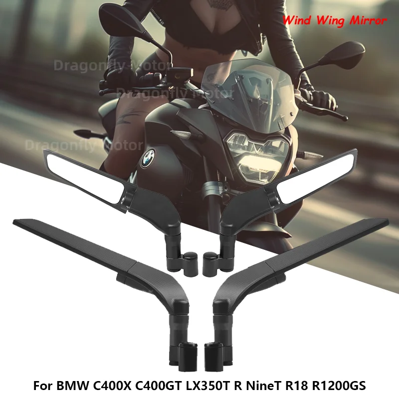 For BMW C400X C400GT LX350T R NineT R18 R1200GS Universal Motorcycle Mirror Wind Wing side Rearview Reversing mirror Accesorios
For BMW C400X C400GT LX350T R NineT R18 R1200GS Universal Motorcycle Mirror Wind Wing side Rearview Reversing mirror Accesorios
