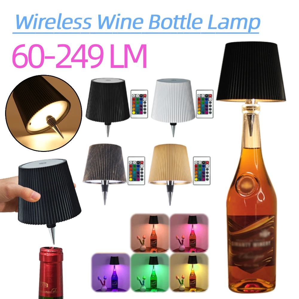 Беспроводная лампа для бутылок, 3 цвета + RGB светильник для бутылки вина, перезаряжаемая лампа для бутылки вина, декоративный ночник, освещение обеденного стола
Беспроводная лампа для бутылок, 3 цвета + RGB светильник для бутылки вина, перезаряжаемая лампа для бутылки вина, декоративный ночник, освещение обеденного стола