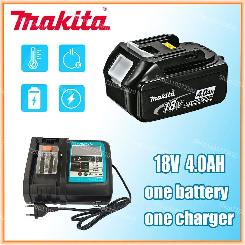 Makita 100% Original 18V 4.0Ah With LED Lithium-ion Replacement BL1860B BL1860 BL1850 Makita Rechargeable Power Tool Battery
Makita 100% Original 18V 4.0Ah With LED Lithium-ion Replacement BL1860B BL1860 BL1850 Makita Rechargeable Power Tool Battery