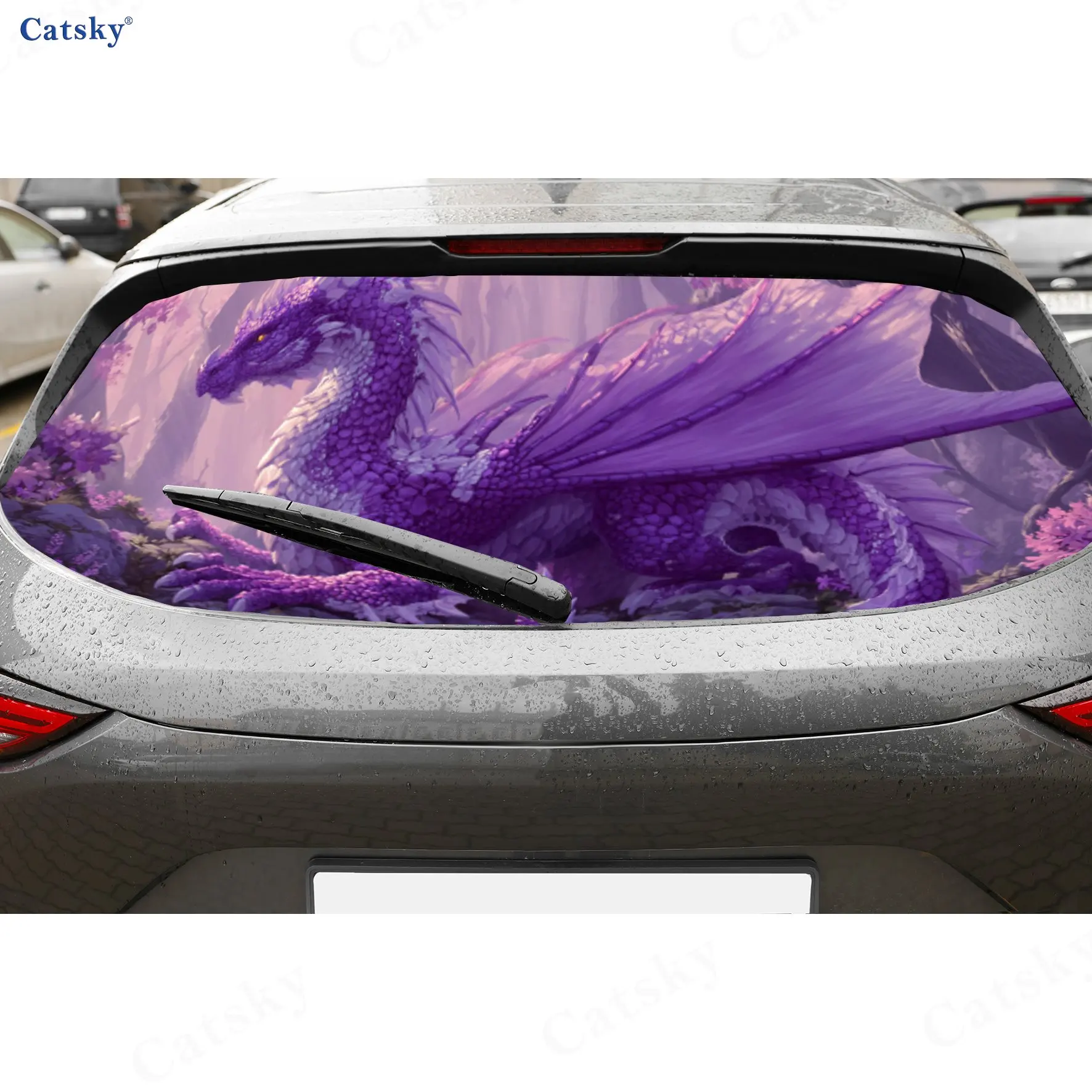 Purple Dragon Floral Magic Art PVC Perforated Car Vinyl Wraps, Durable Car Rear Windshield Sticker, Waterproof Car Rear Window D
Purple Dragon Floral Magic Art PVC Perforated Car Vinyl Wraps, Durable Car Rear Windshield Sticker, Waterproof Car Rear Window D