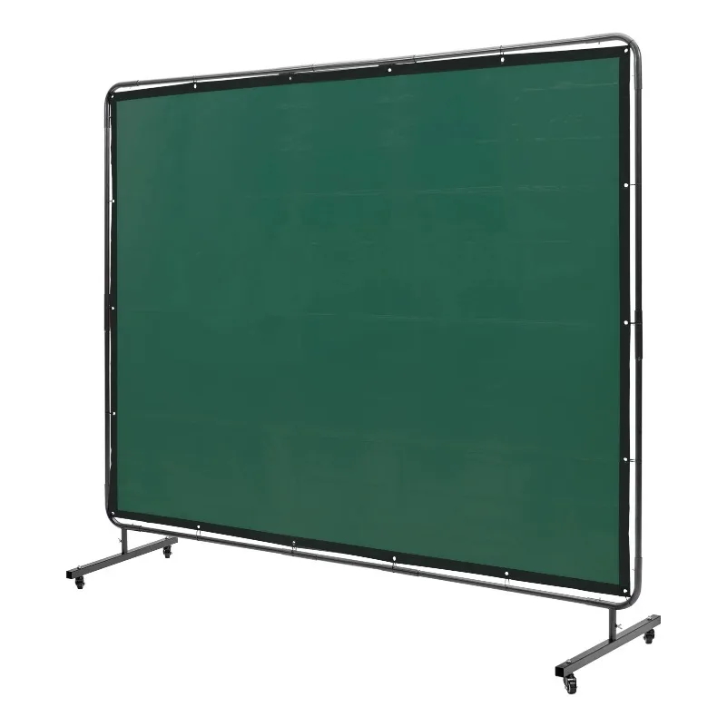 Welding Curtain Screen w/ Frame Flame-Resistant Vinyl Welding Protection Screen 4 Swivel Wheels for Workshop/Industrial
Welding Curtain Screen w/ Frame Flame-Resistant Vinyl Welding Protection Screen 4 Swivel Wheels for Workshop/Industrial