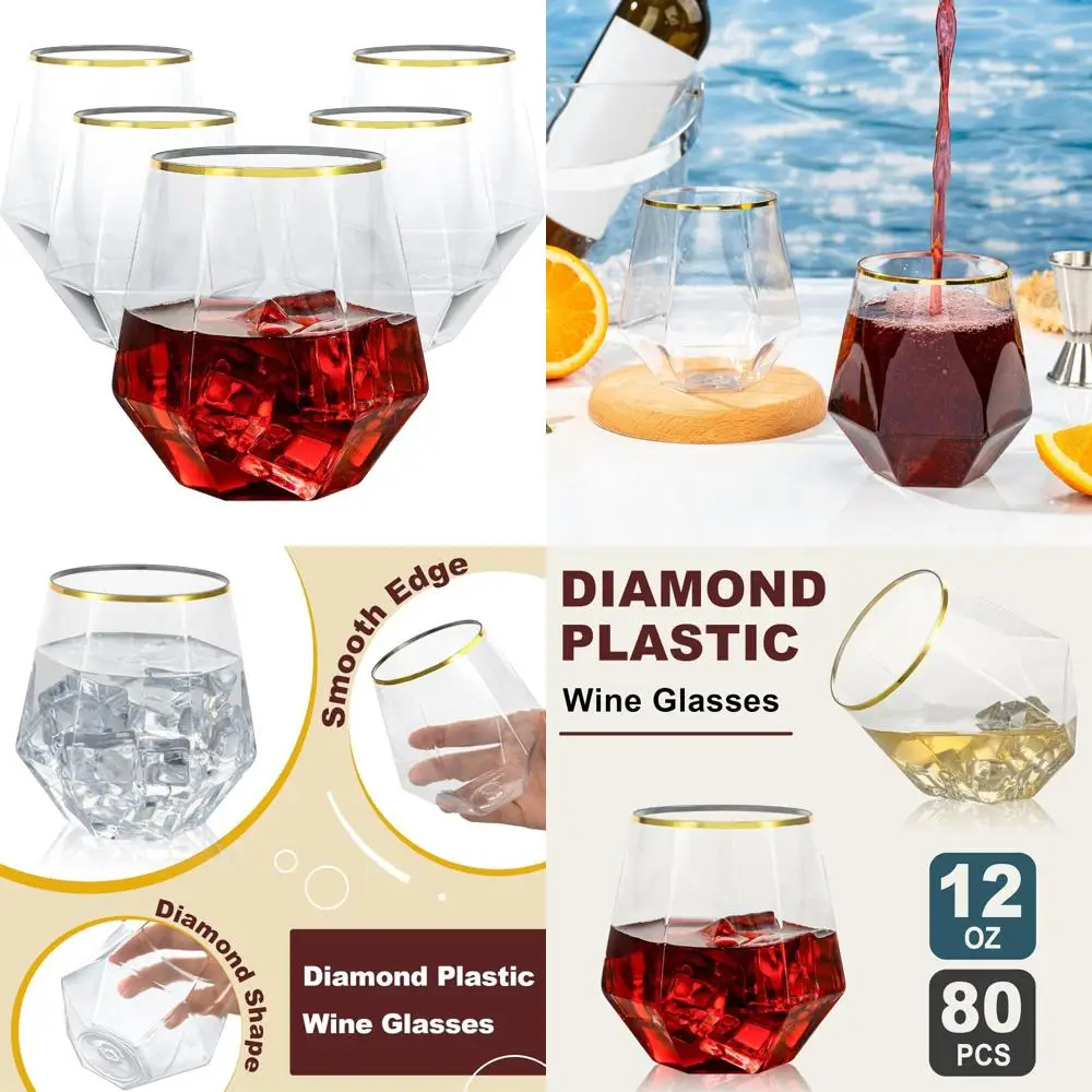 80-х предметные пластиковые бокалы для вина без ножек с бриллиантами, одноразовые коктейльные бокалы на 12 унций, идеально подходят для свадеб, дней рождения и специальных мероприятий
80-х предметные пластиковые бокалы для вина без ножек с бриллиантами, одноразовые коктейльные бокалы на 12 унций, идеально подходят для свадеб, дней рождения и специальных мероприятий