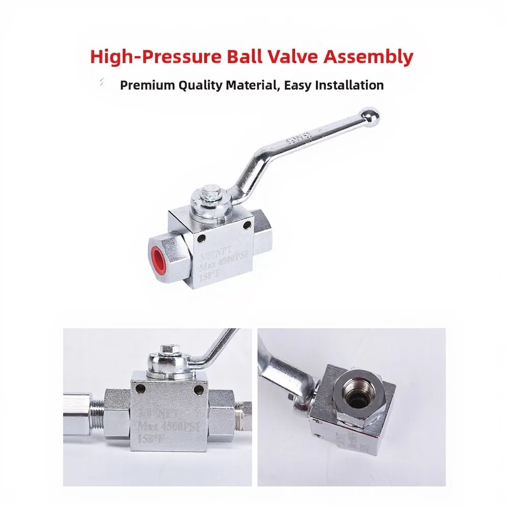 1pc Stainless Steel High-Pressure Ball Valve Kit 3/8 Quick Connect Fitting For Power Washers Home Car Cleaning
1pc Stainless Steel High-Pressure Ball Valve Kit 3/8 Quick Connect Fitting For Power Washers Home Car Cleaning