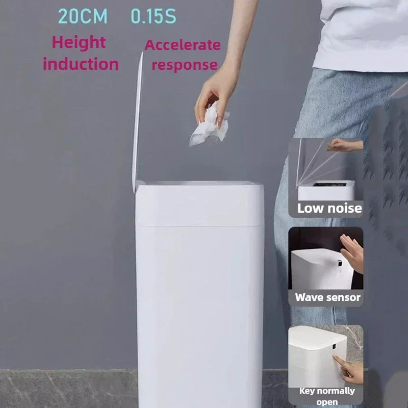 30L Smart Trash Can Automatic Packing Wastebasket Large Capacity Food Waste Disposal Induction Type Home Cleaning Organizer
30L Smart Trash Can Automatic Packing Wastebasket Large Capacity Food Waste Disposal Induction Type Home Cleaning Organizer