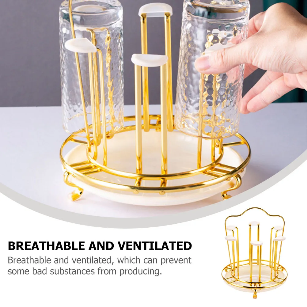 Round Cup Holder Rack Small Mug Stand Coffee Countertop Draining for Drying Hanging
Round Cup Holder Rack Small Mug Stand Coffee Countertop Draining for Drying Hanging