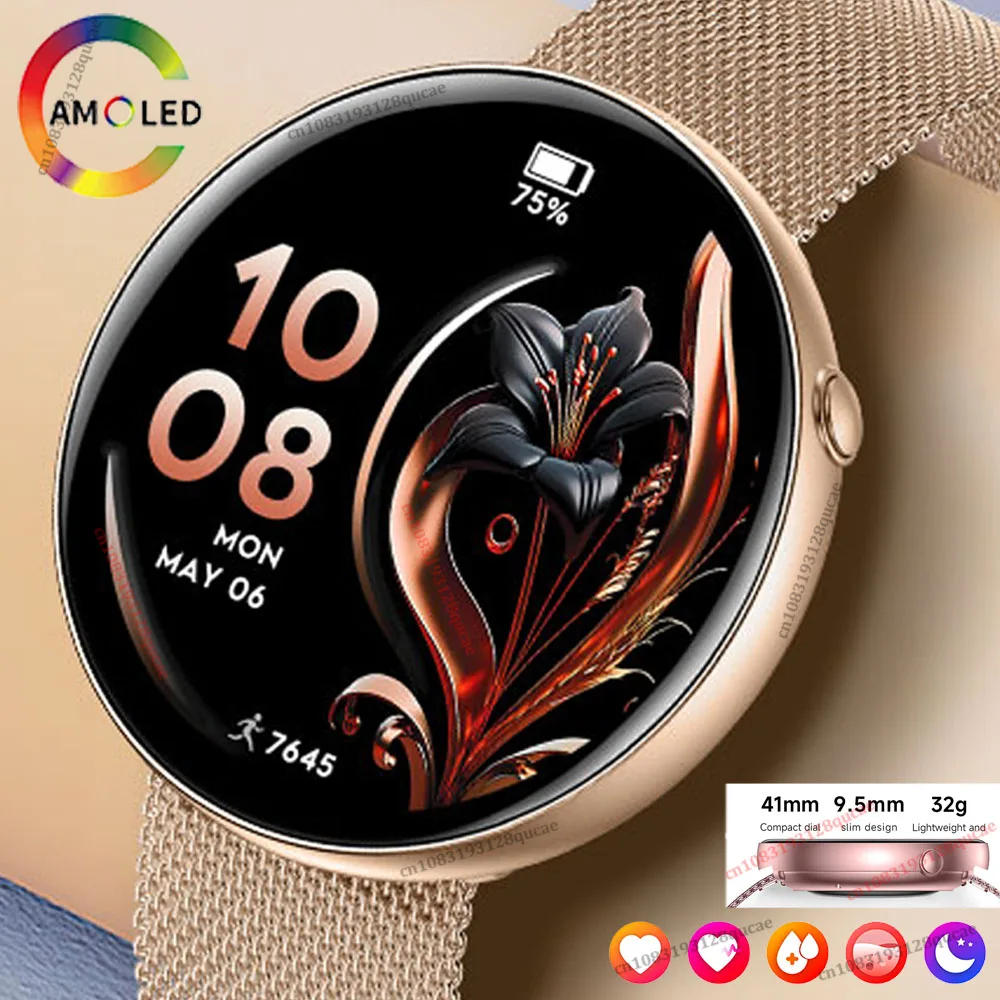 2026 Smartwatch 1.27"AMOLED Display Lady's Smartwatch Voice Assistant Health Monitor Bluetooth Calls IP68 Waterproof Smart Watch
2026 Smartwatch 1.27"AMOLED Display Lady's Smartwatch Voice Assistant Health Monitor Bluetooth Calls IP68 Waterproof Smart Watch