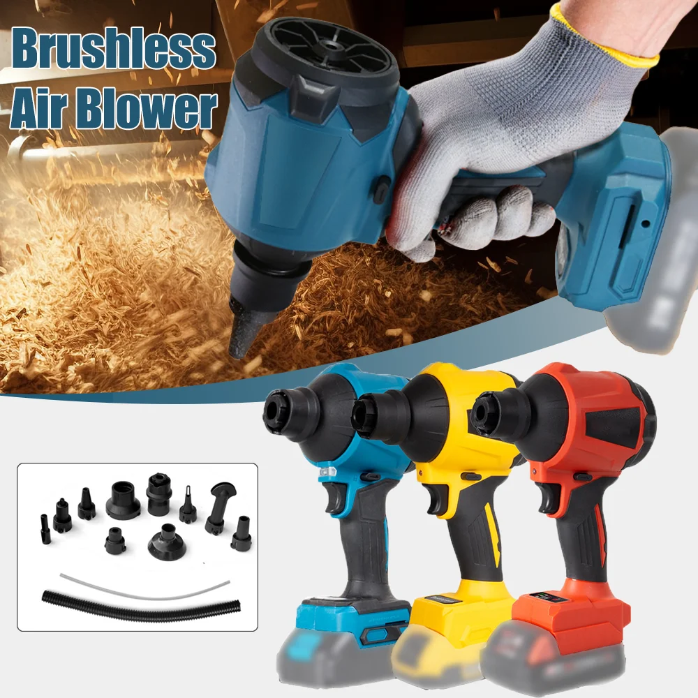 For Makita/ Dewalt/ Milkaukee Brushless Air Blower Cordless Air Dust Removal Gun Multifunction Dusting Machine Inflator Tools
For Makita/ Dewalt/ Milkaukee Brushless Air Blower Cordless Air Dust Removal Gun Multifunction Dusting Machine Inflator Tools