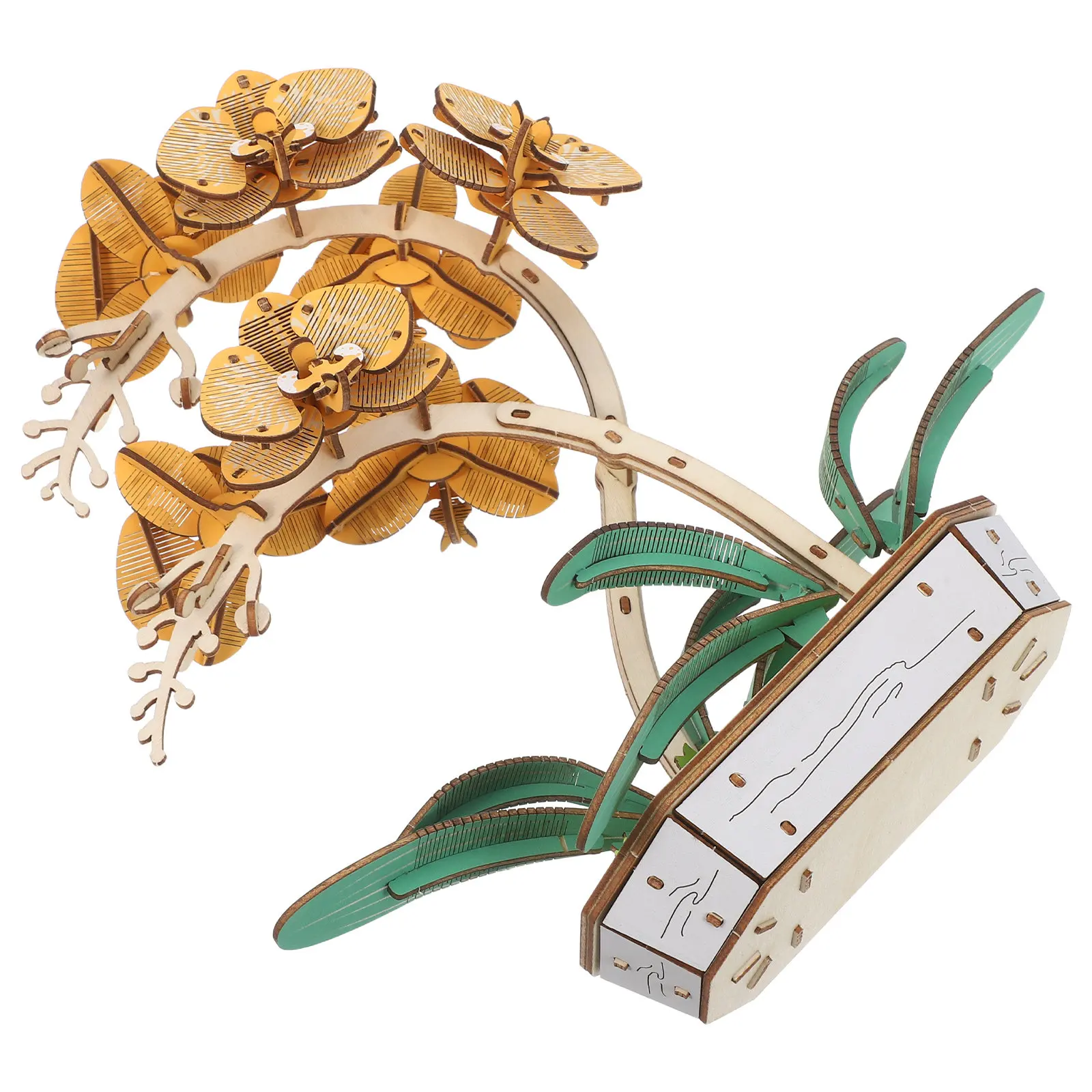 3D Wooden Flower Puzzle Kit Phalaenopsis Diy Building Set Natural Wood Craft Desktop Decor Artificial Bouquet Educational Puzzle
3D Wooden Flower Puzzle Kit Phalaenopsis Diy Building Set Natural Wood Craft Desktop Decor Artificial Bouquet Educational Puzzle