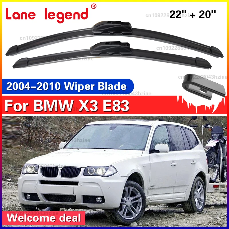 For BMW X3 E83 2004-2010 1set Front Windshield Wiper Blades Windscreen Wipers 2005 2006 2007 2008 2009 Accessories 22" + 20"
For BMW X3 E83 2004-2010 1set Front Windshield Wiper Blades Windscreen Wipers 2005 2006 2007 2008 2009 Accessories 22" + 20"