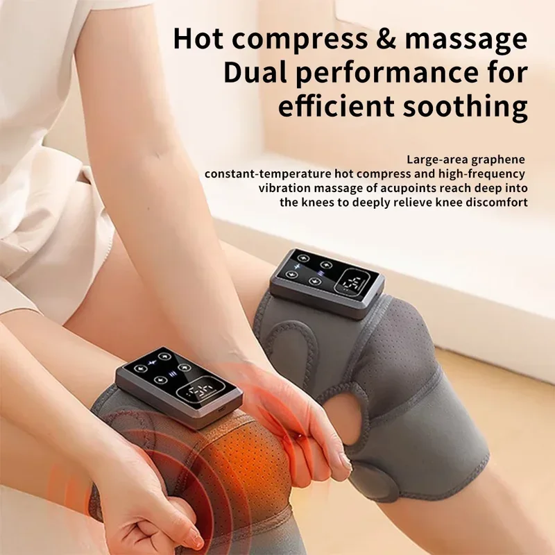 Electric Heated Knee Massager with Vibration Therapy Adjustable Heat Levels for Pain Relief and Muscle Relaxation Black Strap
Electric Heated Knee Massager with Vibration Therapy Adjustable Heat Levels for Pain Relief and Muscle Relaxation Black Strap