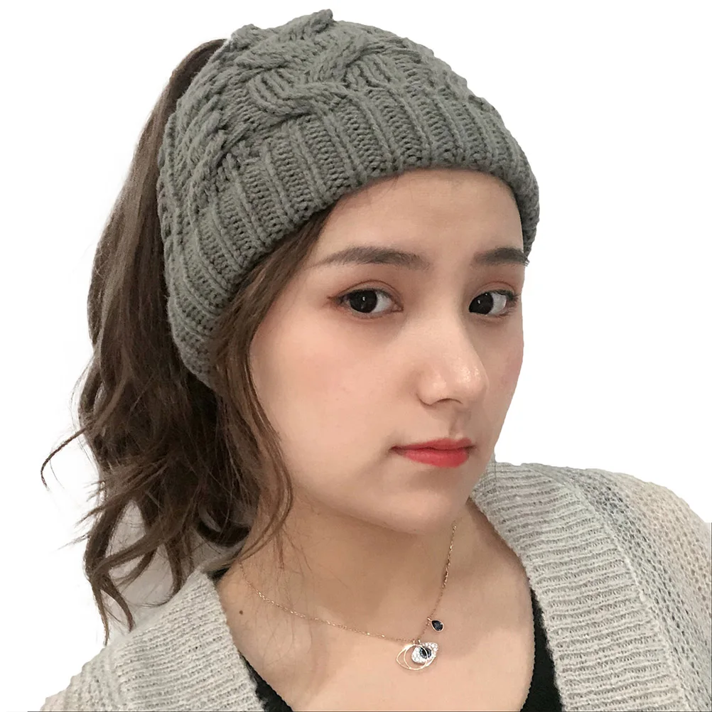 Cozy Warm Knitted Ponytail Hat Beanie Cap Soft Comfortable Material Winter Outdoor Fashion Accessories One Size Fits Most
Cozy Warm Knitted Ponytail Hat Beanie Cap Soft Comfortable Material Winter Outdoor Fashion Accessories One Size Fits Most