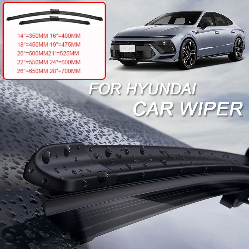 For Hyundai Solaris Accent Elantra Avante I10 I20 I30 IONIQ 5 6 Sonata Veloster 2PCS Car Front Windshield Rubber Wiper Accessory
For Hyundai Solaris Accent Elantra Avante I10 I20 I30 IONIQ 5 6 Sonata Veloster 2PCS Car Front Windshield Rubber Wiper Accessory