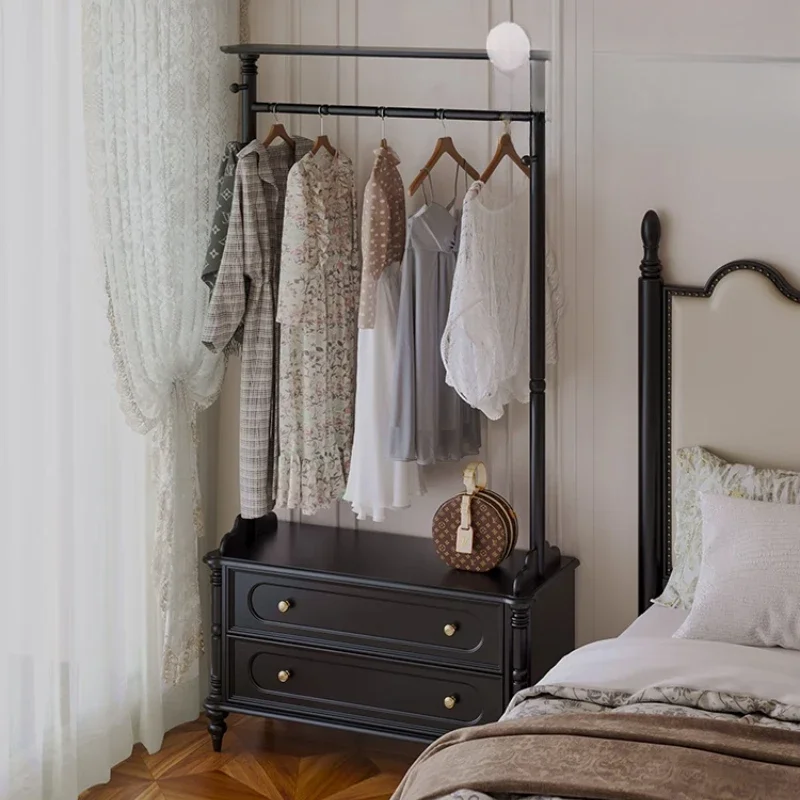 Coat rack 2025 new floor-to-ceiling bedroom all solid wood American retro hanger, integrated shelf bedside light luxury
Coat rack 2025 new floor-to-ceiling bedroom all solid wood American retro hanger, integrated shelf bedside light luxury