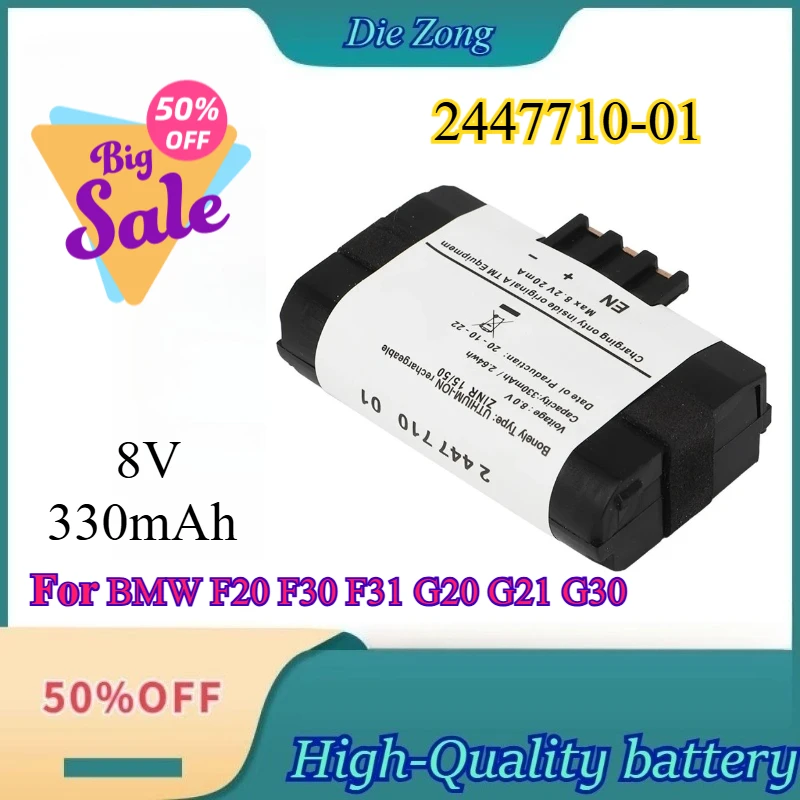 New Upgrade 8V 330mAh 2447710-01 Car Emergency Replacement Battery for BMW F20 F30 F31 G20 G21 G30 Rechargeable Batteries
New Upgrade 8V 330mAh 2447710-01 Car Emergency Replacement Battery for BMW F20 F30 F31 G20 G21 G30 Rechargeable Batteries