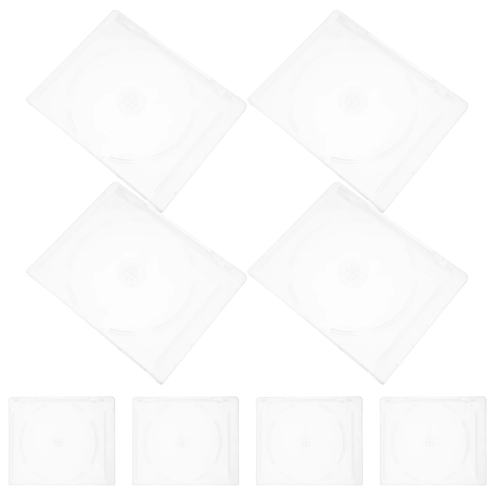 8pcs CD Storage Box Clear Case DVD Holder for Blank CD Cases Material Dual-Sided Stackable Organizer Empty Disc 
8pcs CD Storage Box Clear Case DVD Holder for Blank CD Cases Material Dual-Sided Stackable Organizer Empty Disc