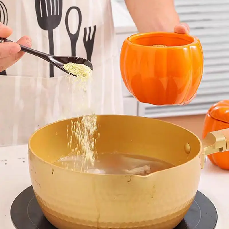 Pumpkin Candy Jar Seasoning Jar Ceramic Food Storage Pot Kitchen Canister Storage Jar Ceramic Tea Can For Tea Coffee Spices Nuts
Pumpkin Candy Jar Seasoning Jar Ceramic Food Storage Pot Kitchen Canister Storage Jar Ceramic Tea Can For Tea Coffee Spices Nuts