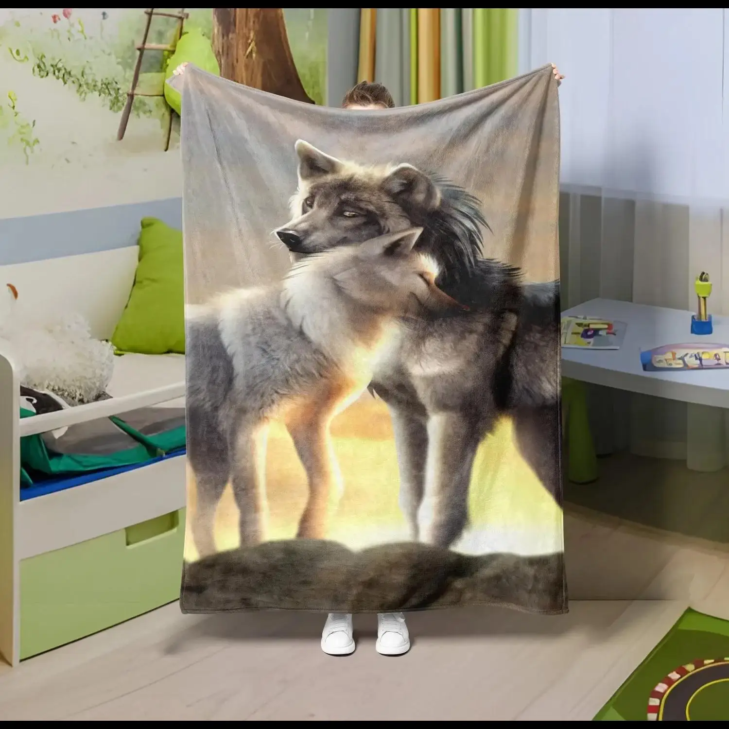 PC HD Printed Wolf Moon Animal Theme Flannel Blanket Soft Thin Throw for Sofa Bed Car Camping All Season Use
PC HD Printed Wolf Moon Animal Theme Flannel Blanket Soft Thin Throw for Sofa Bed Car Camping All Season Use