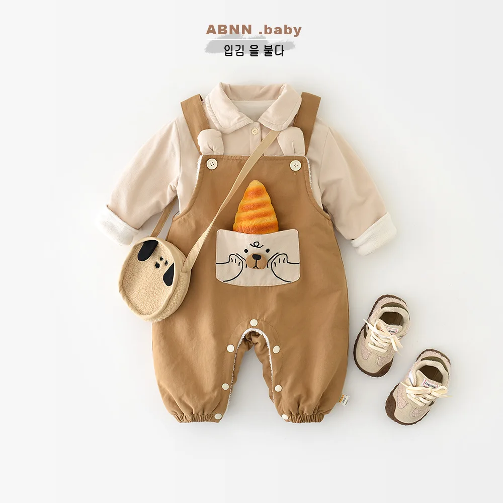 Thiened Fce Baby Bib Overalls Autumn Winter Outwear ex Infant Rer Pants Set High Waist Korean Sle Cotton Breath...
Thiened Fce Baby Bib Overalls Autumn Winter Outwear ex Infant Rer Pants Set High Waist Korean Sle Cotton Breath...