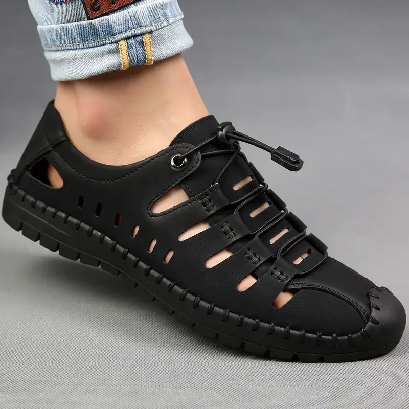 Мягкие мужские сандалии из дышащей натуральной кожи. Купить летнюю распродажу в японском стиле. Оригинальный номер 41. Роскошные дизайнерские туфли H для мужчин.
Мягкие мужские сандалии из дышащей натуральной кожи. Купить летнюю распродажу в японском стиле. Оригинальный номер 41. Роскошные дизайнерские туфли H для мужчин.