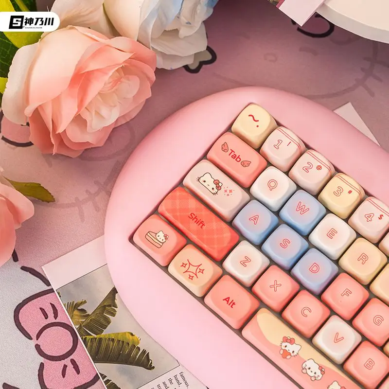 Anime Sanrio Hello Kitty Keycaps Cute Pink Series Keyboard Keycaps for Mechanical Keyboards Cartoon Kawaii Lovely Decoration New
Anime Sanrio Hello Kitty Keycaps Cute Pink Series Keyboard Keycaps for Mechanical Keyboards Cartoon Kawaii Lovely Decoration New