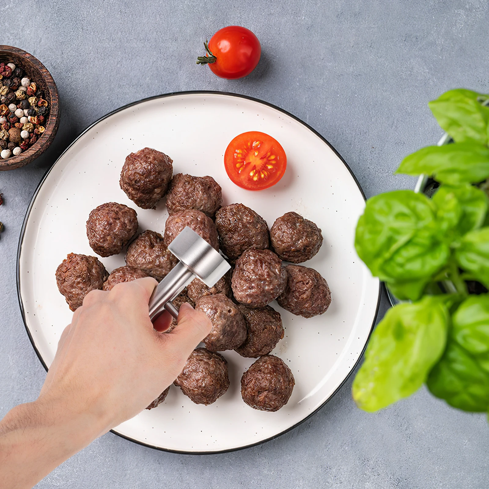 Meatball Scoop Maker Stainless Steel Kitchen Tool for Sandwich Salad Falafel Balls Makers Press Mold Gadgets
Meatball Scoop Maker Stainless Steel Kitchen Tool for Sandwich Salad Falafel Balls Makers Press Mold Gadgets
