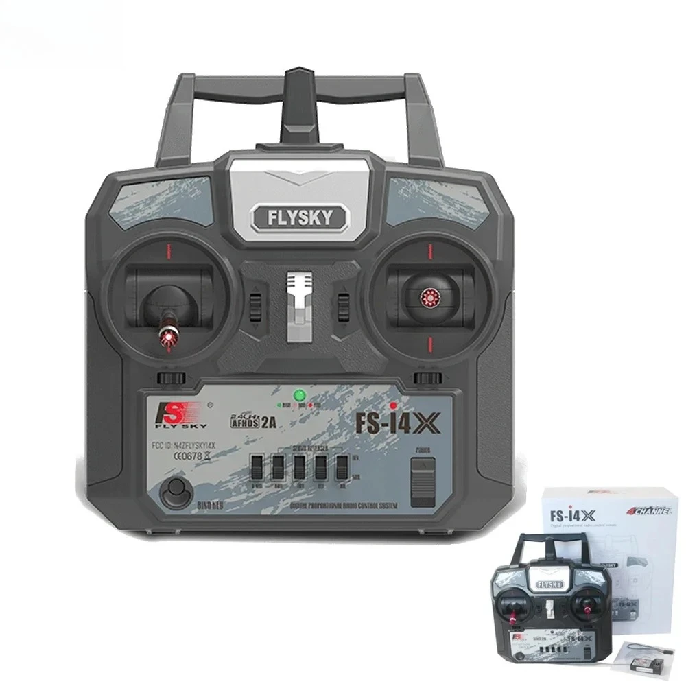 FS-i4X 2.4GHz 4-Channel Remote Control Transmitter with FS-A6 RX for Entry-Level RC Plane Glider Quadcopter Mode 1/2
FS-i4X 2.4GHz 4-Channel Remote Control Transmitter with FS-A6 RX for Entry-Level RC Plane Glider Quadcopter Mode 1/2