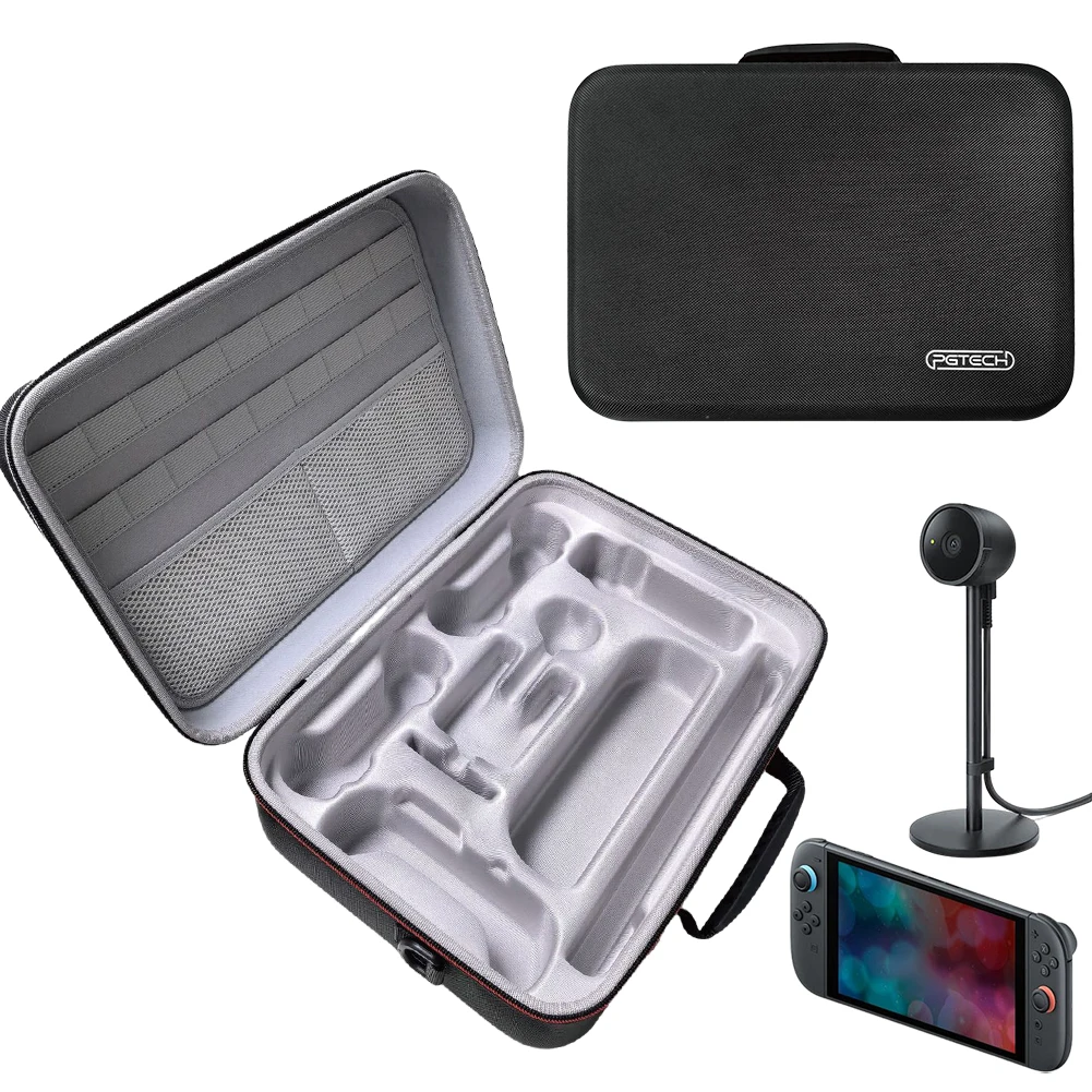 EVA Portable Storage Bag Anti-Scratch Handheld Game Console Case Hard Shell Storage Bag for Switch 2 Game Console