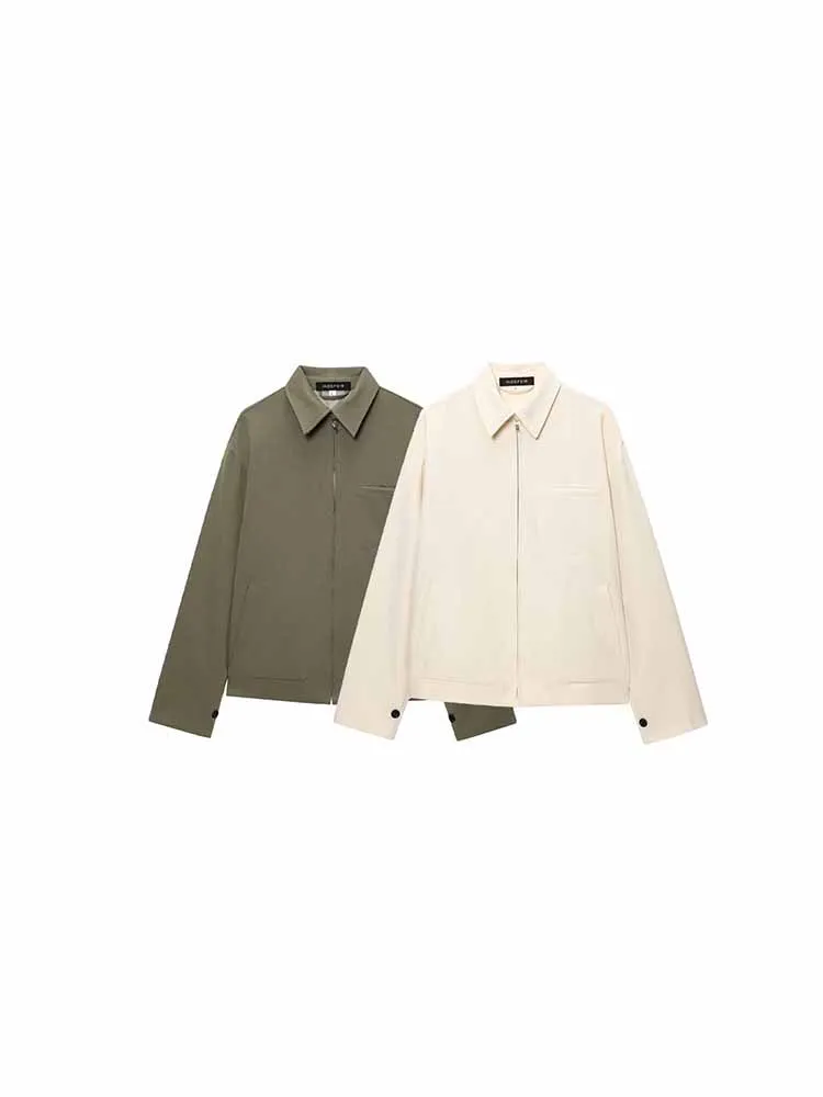 New summer women's clothing European and American style fashion casual daily versatile zipper pocket jacket
New summer women's clothing European and American style fashion casual daily versatile zipper pocket jacket