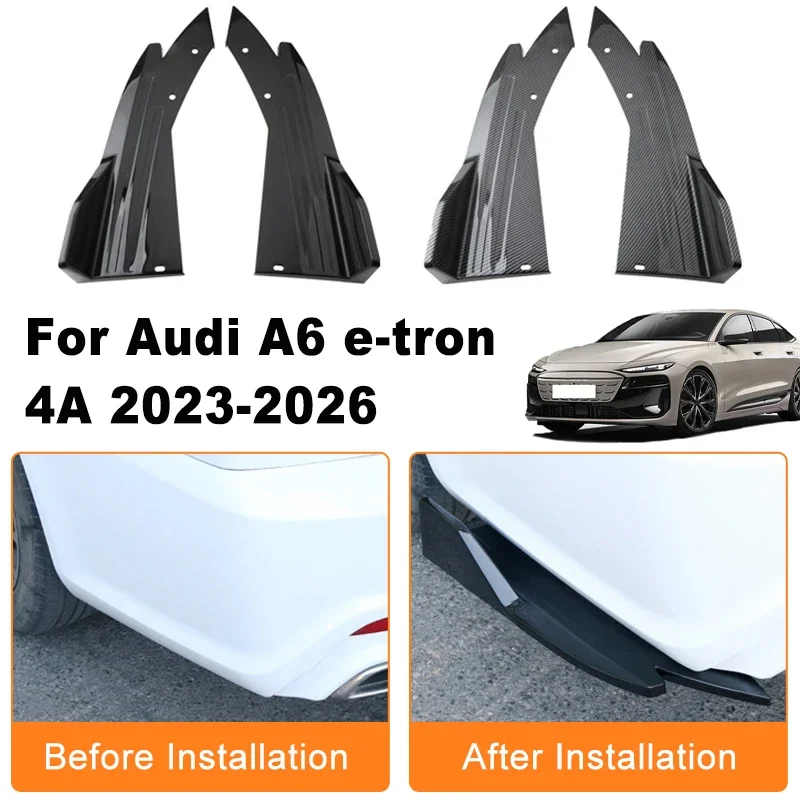 Car Rear Bumper Spoiler Lip Diffuser Side Skirt Splitter Wrap Angle Anti-Crash Protection Trim For Audi A6 e-tron 4A 2023-2026
Car Rear Bumper Spoiler Lip Diffuser Side Skirt Splitter Wrap Angle Anti-Crash Protection Trim For Audi A6 e-tron 4A 2023-2026