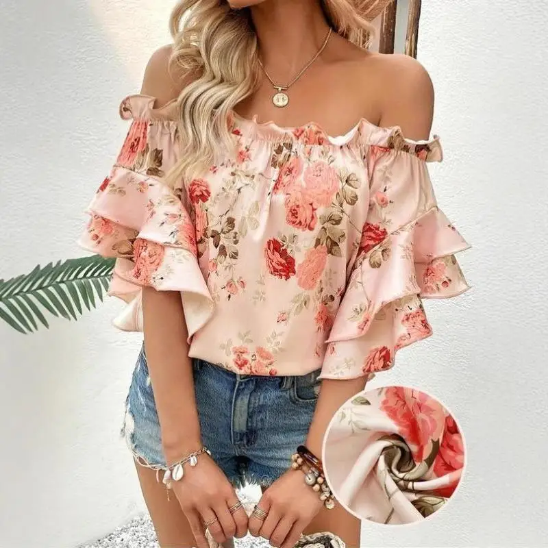 Новинка! Мужская и женская одежда с цветочным принтом и открытыми плечами, топ из искусственной кожи с коротким рукавом и воротником, для ношения под одеждой.
Новинка! Мужская и женская одежда с цветочным принтом и открытыми плечами, топ из искусственной кожи с коротким рукавом и воротником, для ношения под одеждой.