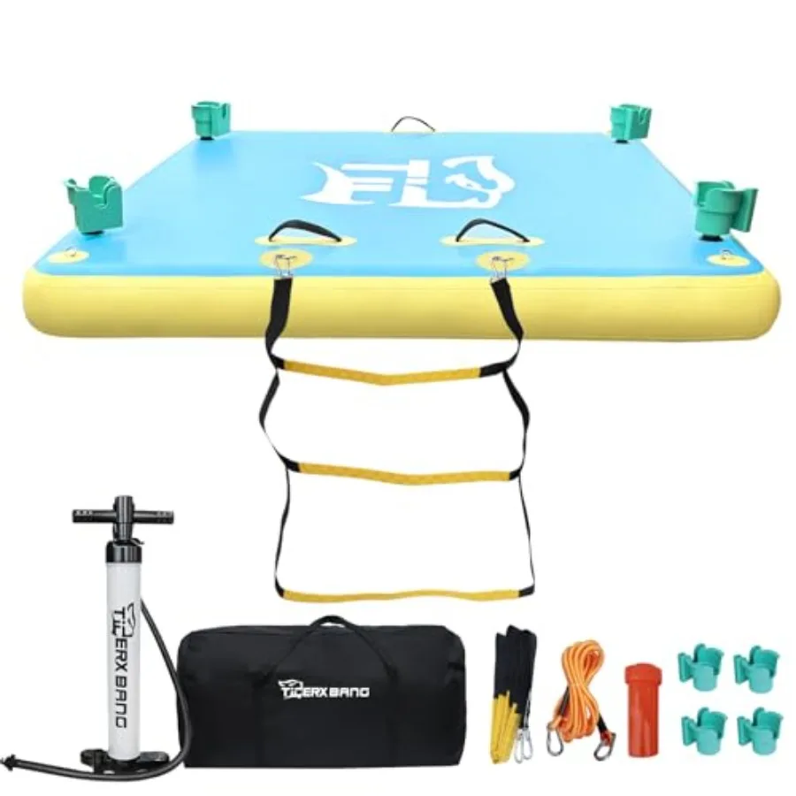 Inflatable Floating Dock with Cup Holder Swim Air Platform Multi-People Floating Island for Lake Pond Pool Beach Ocean 6ft 8ft
Inflatable Floating Dock with Cup Holder Swim Air Platform Multi-People Floating Island for Lake Pond Pool Beach Ocean 6ft 8ft