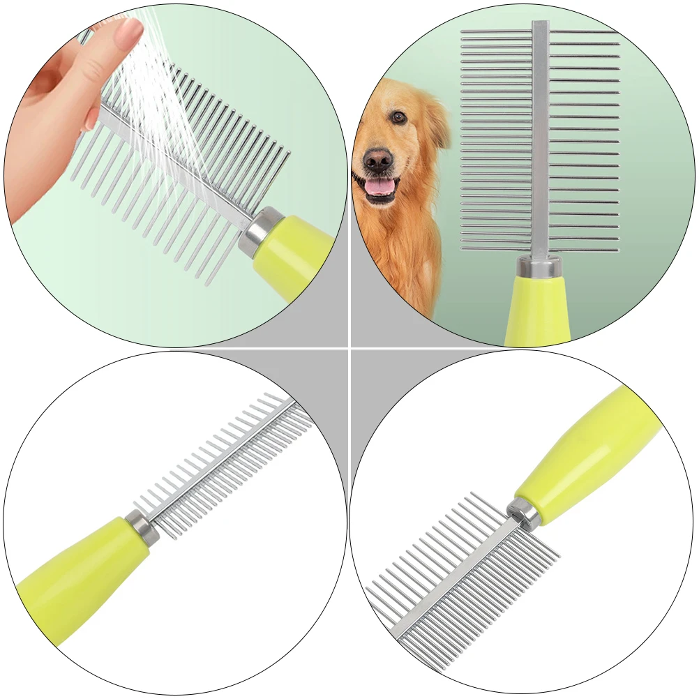 Pet Grooming Cat Comb Dog Brush Non-slip Ergonomic Design Metal Handle Loose Hair Remover Pet Hair Cleaning Tool
Pet Grooming Cat Comb Dog Brush Non-slip Ergonomic Design Metal Handle Loose Hair Remover Pet Hair Cleaning Tool